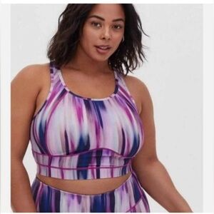 Watercolor Low-Impact Sports Bra